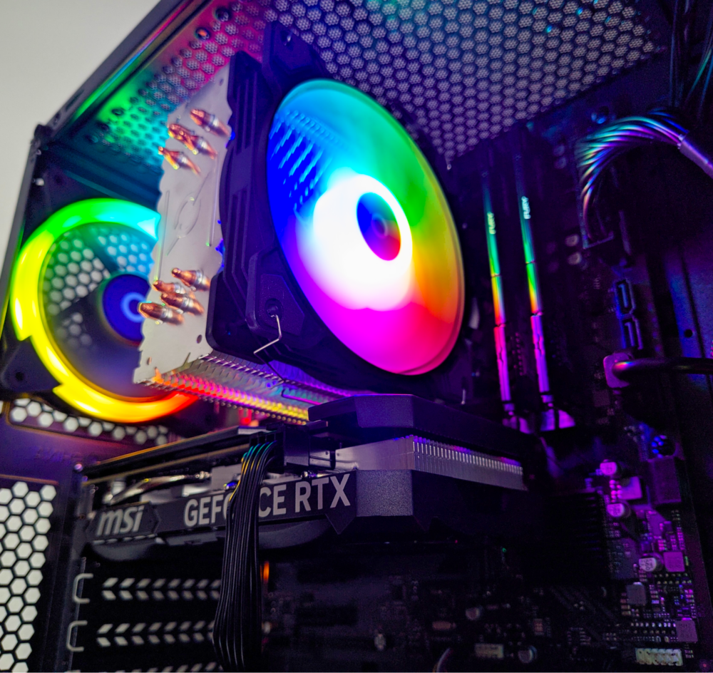 PC Gaming Intel® i5-13400F, GeForce RTX® 4060 Ventus, RAM 32GB 3600MHz, SSD 1TB, Windows 11 Pro - imagine 4